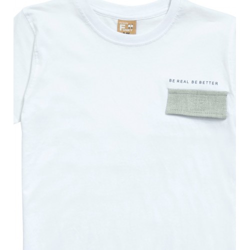 Μπλούζα λευκή για αγόρι For Funky 123-105126-1
