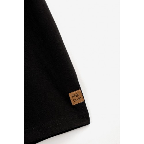 Μπλούζα μαύρη για αγόρι For Funky 124-105120-1