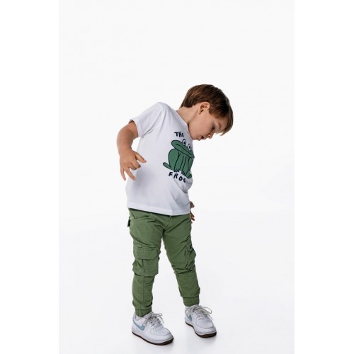 Παντελόνι πράσινο για αγόρι For Funky 124-311102-2