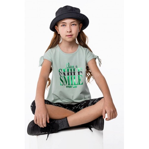 Σετ ρούχο πράσινο μακό για κορίτσι For Funky 124-520104-3
