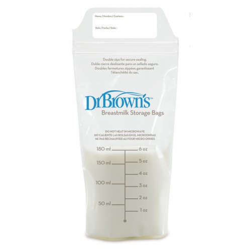 Σακουλάκια Αποθήκευσης Μητρικού Γάλακτος 180ml 25τμχ Dr. Brown's S4005