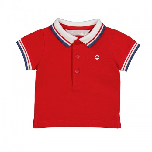 Μπλούζα πόλο βρεφική κόκκινη για αγόρι Mayoral 23-00190-092