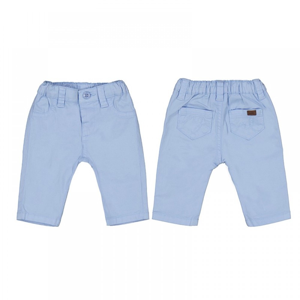 Παντελόνι βρεφικό λοξότσεπο μπλε ανοιχτό για αγόρι Mayoral 23-00595-010