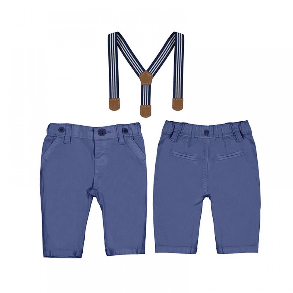 Παντελόνι βρεφικό μπλε με τιράντες για αγόρι Mayoral 23-01510-053