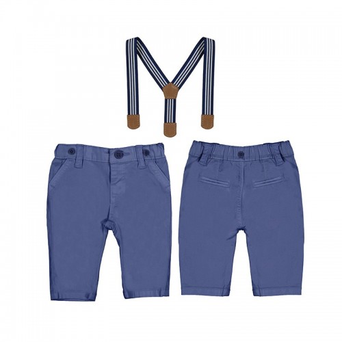 Παντελόνι βρεφικό μπλε με τιράντες για αγόρι Mayoral 23-01510-053