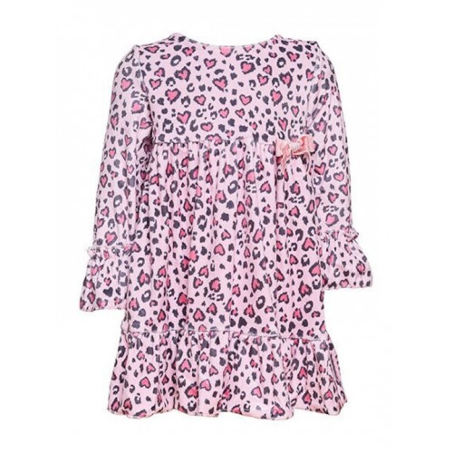 Φόρεμα βελουτέ ροζ για κορίτσι Restart for kids 23-9497