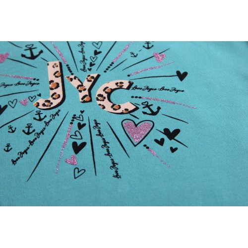 Σετ 2 μπλουζάκια μέντα ροζ για κορίτσι Joyce 2311501