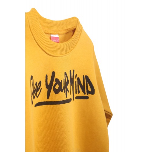 Μπλούζα φούτερ κίτρινη για αγόρι Joyce 2362502