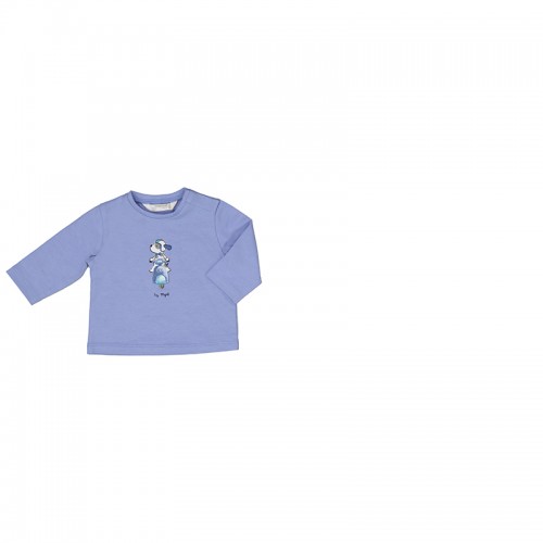 Σετ 2 μπλουζάκια μακρυμάνικα μπλε λευκό για αγόρι Mayoral 24-01004-015