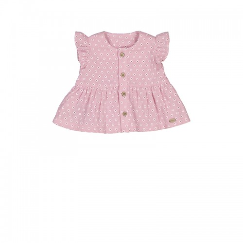 Σετ ρούχο βρεφικό ροζ για κορίτσι Mayoral 24-01202-091