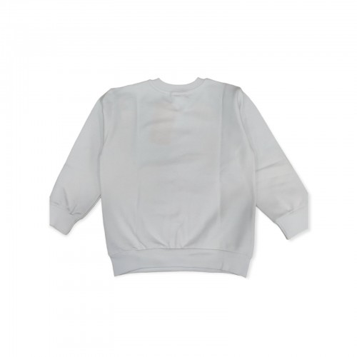 Μπλούζα λευκή φούτερ παρέλασης για αγόρι Serafino 4775