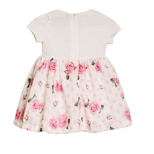 Φόρεμα βρεφικό λευκό για κορίτσι Restart for kids 24-9641