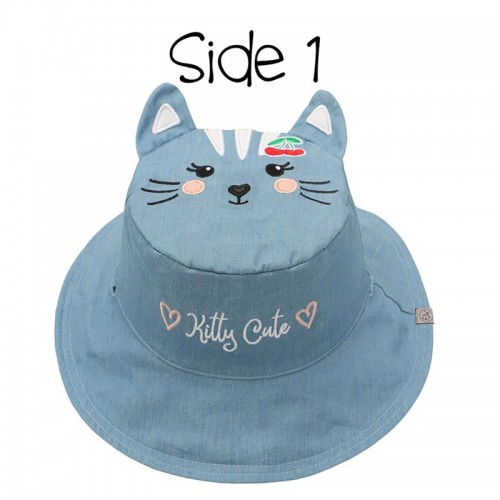 Καπέλο Διπλής Όψης UPF 50+ Cat/Cherry (Cotton) FJKSH820