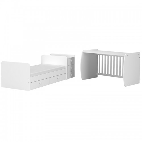 Πολυμορφικό Παιδικό Κρεβάτι Baby & Junior White Arbor BJ23200